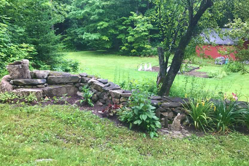 Garden Stone Wall Vermont Landscaping & Stonework